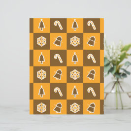 Papel de Scrapbook com Padrão de Grade de Feriado