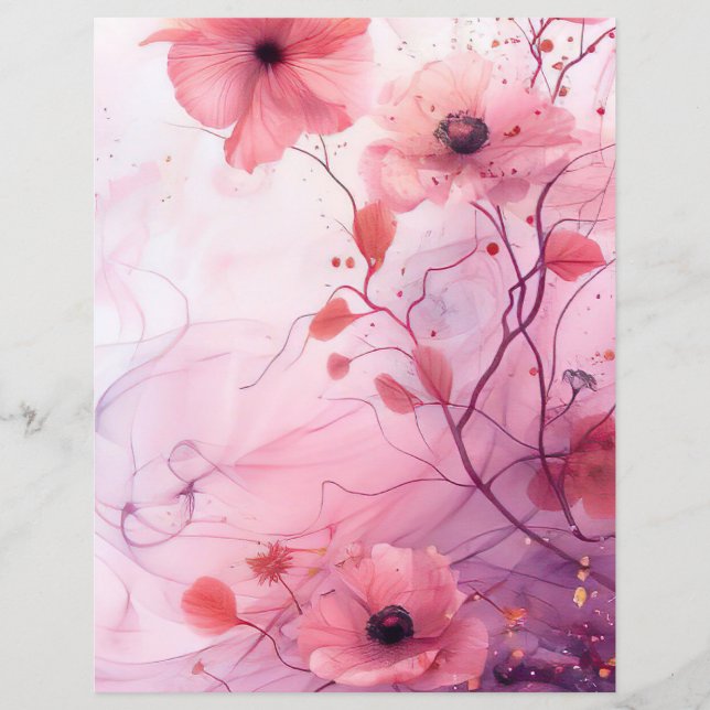 papel de scrapbook com padrão de outono de abóbora (Frente)