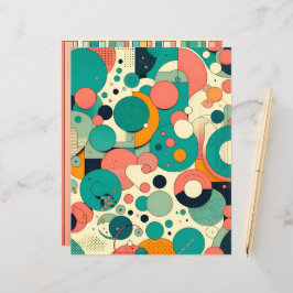 Papel de Scrapbook com Padrão de Pôr do Sol no Mar