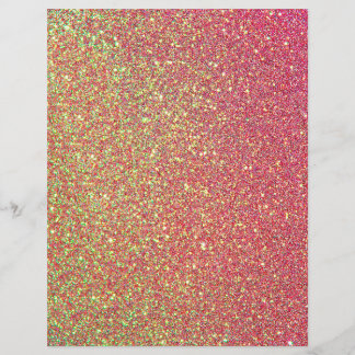 Papel de Scrapbook com Textura de Brilho Rosa e Do