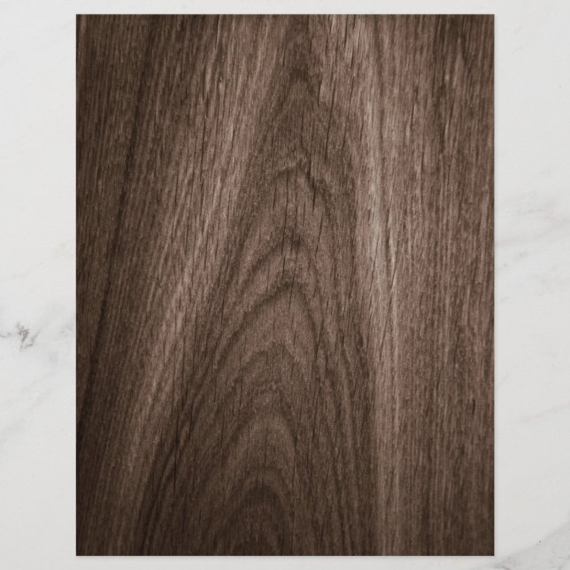 Papel de scrapbook com textura de madeira de carva (Frente)