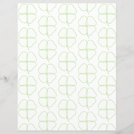 Papel de Scrapbook Contornos de Trevo