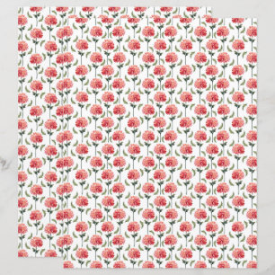 Papel de Scrapbook Crisântemos