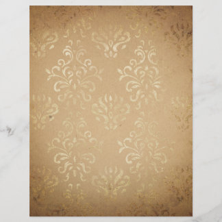 Papel de Scrapbook Damask Estilo Vintage