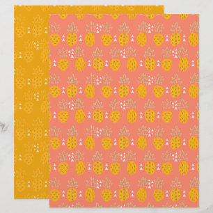 Papel de Scrapbook de Abacaxi