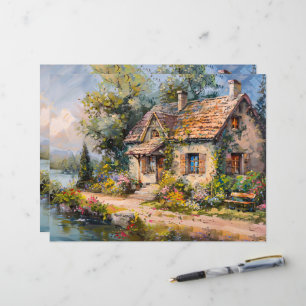 Papel de scrapbook de algodão à beira do mar