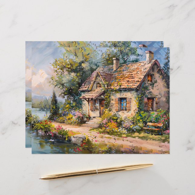 Papel de scrapbook de algodão à beira do mar (Frente/Verso In Situ)