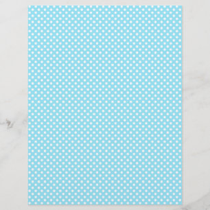 Papel de scrapbook de Bolinhas azul claro