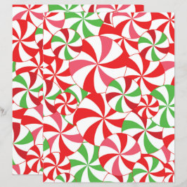 Papel de Scrapbook de Cana de Açúcar de Natal