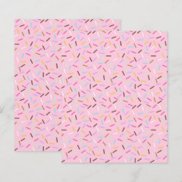 Papel de Scrapbook de Confeitos de Donut Rosa Pape