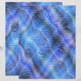 Papel de Scrapbook de Crocodilo Azul Falso 2 Lados