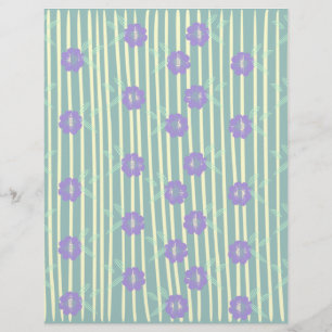 Papel de Scrapbook de Design Floral