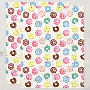 Papel de Scrapbook de Donuts