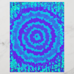 Papel de Scrapbook de Flor Abstrata Azul Página 2