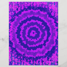 Papel de Scrapbook de Flor Abstrata Roxa 2 Lados P
