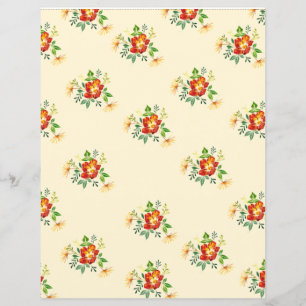 Papel de Scrapbook de Flor de Primavera