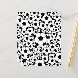 Papel de Scrapbook de Fundo de Bola de Futebol