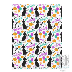 Papel de Scrapbook de Halloween de Cachorro