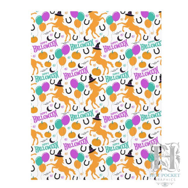 Papel de Scrapbook de Halloween de Cavalo (Criador carregado)