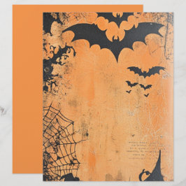Papel de Scrapbook de Halloween Morcegos Voadores
