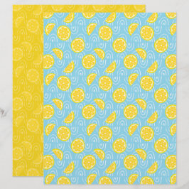 Papel de Scrapbook de Limão