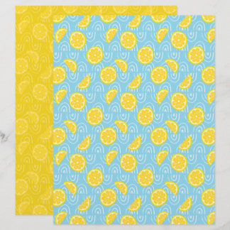 Papel de Scrapbook de Limão