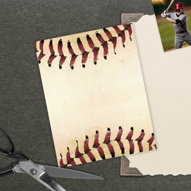 Papel de Scrapbook de Memória Russa de Baseball (Criador carregado)