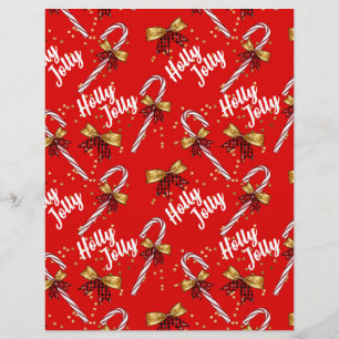 Papel de Scrapbook de Natal Alegre e Fofo