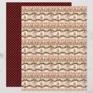 Papel de Scrapbook de Natal Antigo