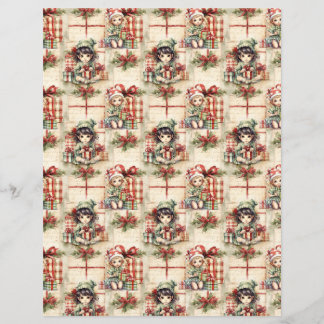 Papel de Scrapbook de Natal Antigo