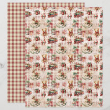 Papel de Scrapbook de Natal Antigo