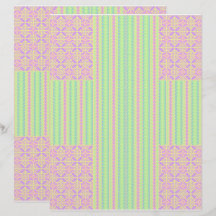 Papel de Scrapbook de Natal Páscoa Cruz Pastel 2 L