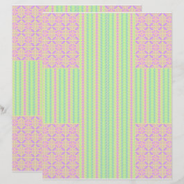 Papel de Scrapbook de Natal Páscoa Cruz Pastel 2 L