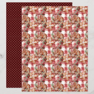 Papel de Scrapbook de Natal Vintage