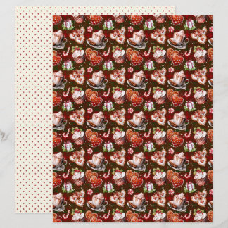 Papel de Scrapbook de Natal Vintage