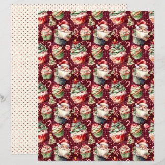 Papel de Scrapbook de Natal Vintage