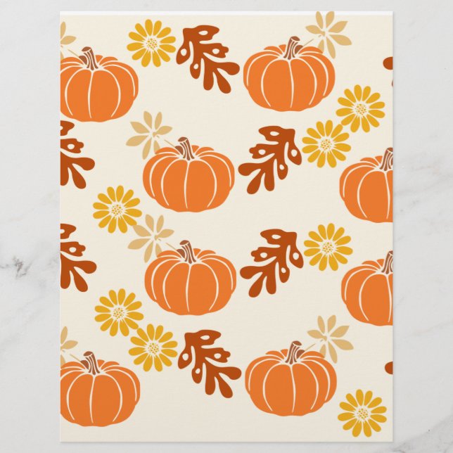 Papel de Scrapbook de Outono (Frente)