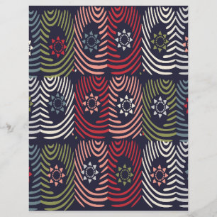 Papel de Scrapbook de Padrão Abstrato