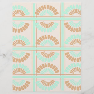 Papel de Scrapbook de Padrão de 3 Cores: