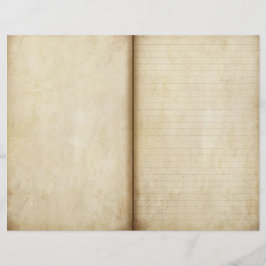 Papel de Scrapbook de Páginas de Diário de Pergami