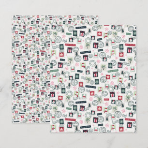 Papel de Scrapbook de Selos de Natal