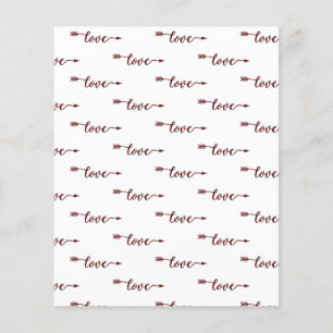 papel de scrapbook de seta de amor xadrez