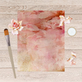 Papel de Scrapbook de Vintagem Floral Bluled