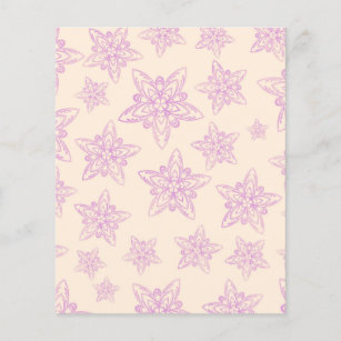 Papel de scrapbook Design Pastel - Floral roxo