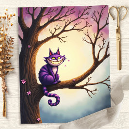 Papel de Scrapbook do Gato de Cheshire Caprichoso 