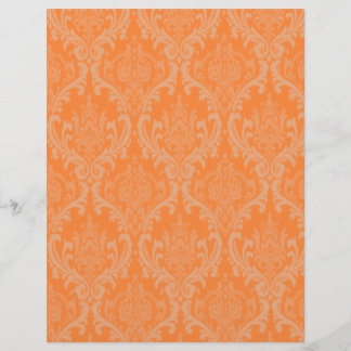 Papel de Scrapbook Elegante com Padrão Damask Lara