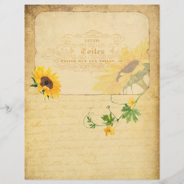 Papel de Scrapbook Estilo Vintage (Frente)