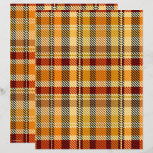 Papel de Scrapbook ET Plaid Página 2 Lados