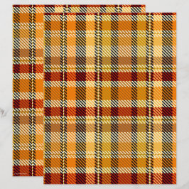 Papel de Scrapbook ET Plaid Página 2 Lados