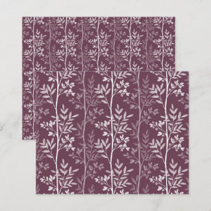 Papel de Scrapbook Flor de Ameixa Tinta Dark Mulbe